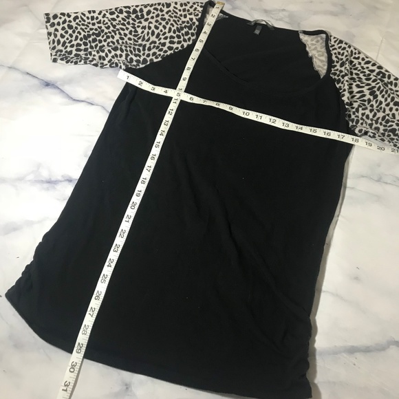 Victoria's Secret Black Leopard Short Sleeve Tee - Picture 5 of 5